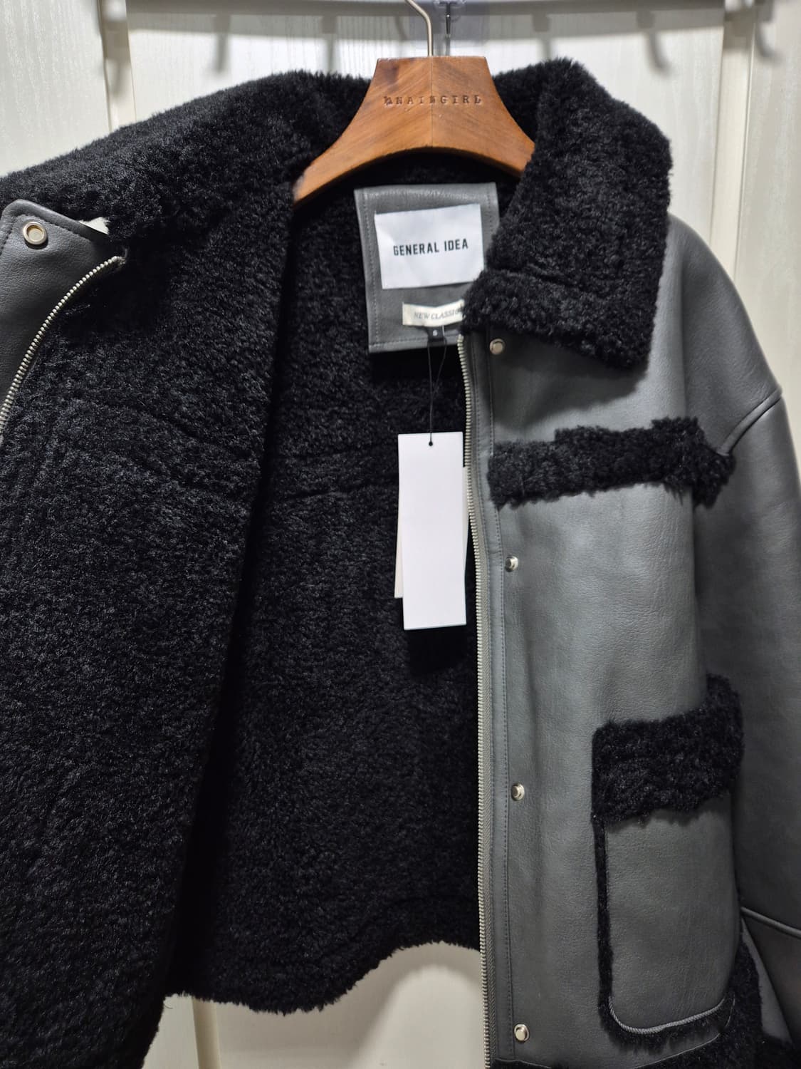 GENERAL IDEA.제너럴아이디어 차콜무스탕 상품이미지6