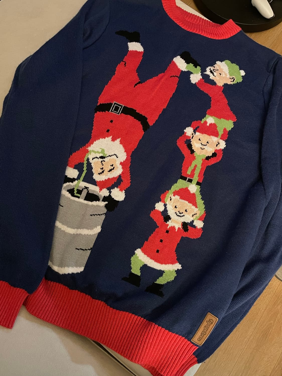 빈티지 크리스마스 산타 니트 스웨터 상품이미지1