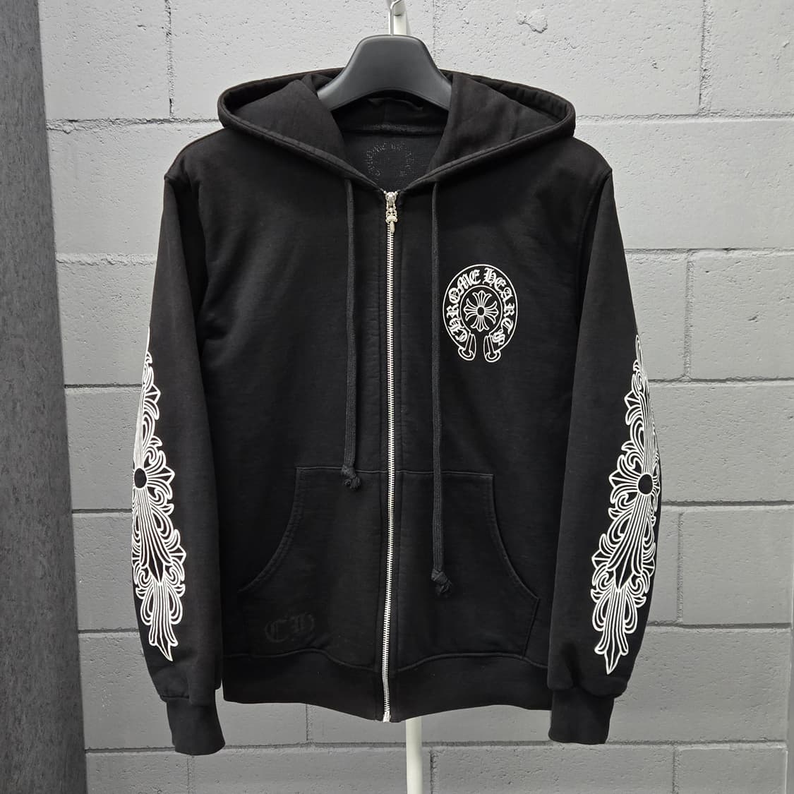 크롬하츠 홀스슈 플로랄 헤비웨이트 후드집업 M 상품이미지2