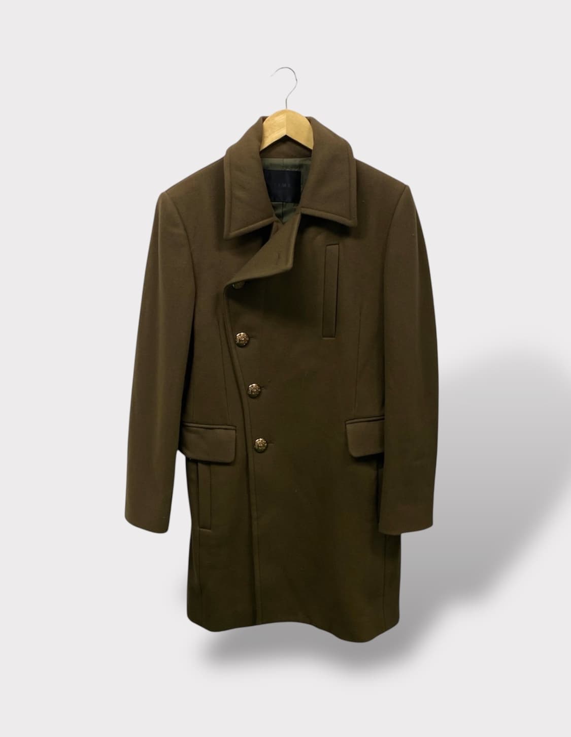 타임옴므 금장 사선 울코트 95 상품이미지1