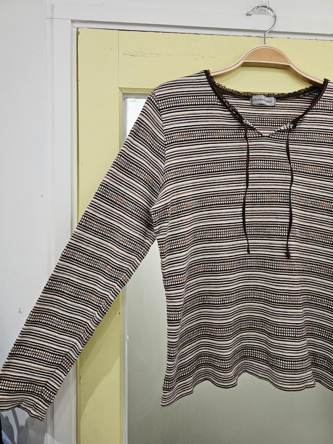 Donnez-Moi 에스닉 브라운 스트라이프 T 상품이미지2