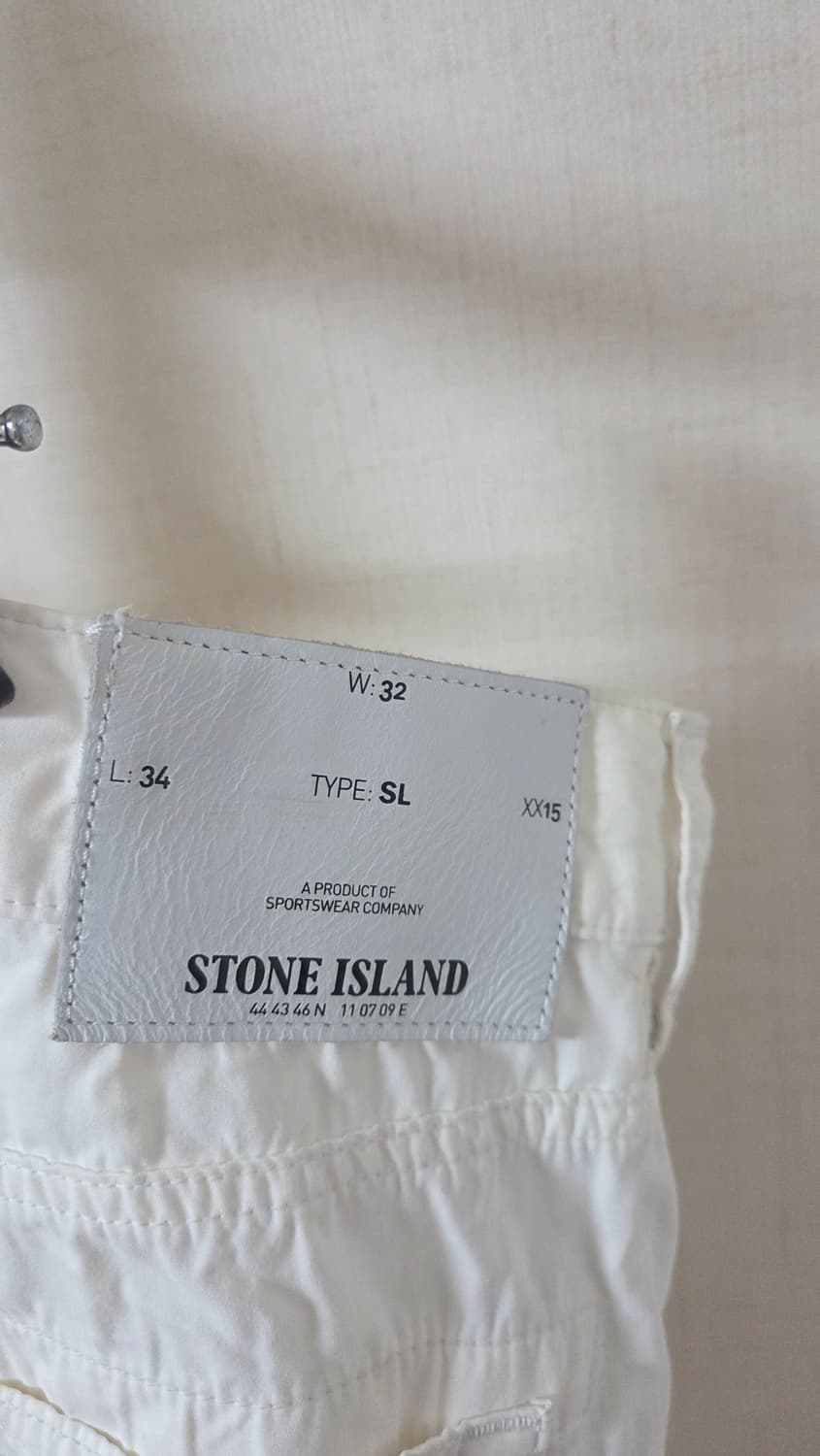 스톤아일랜드 화이트 면바지 상품이미지5