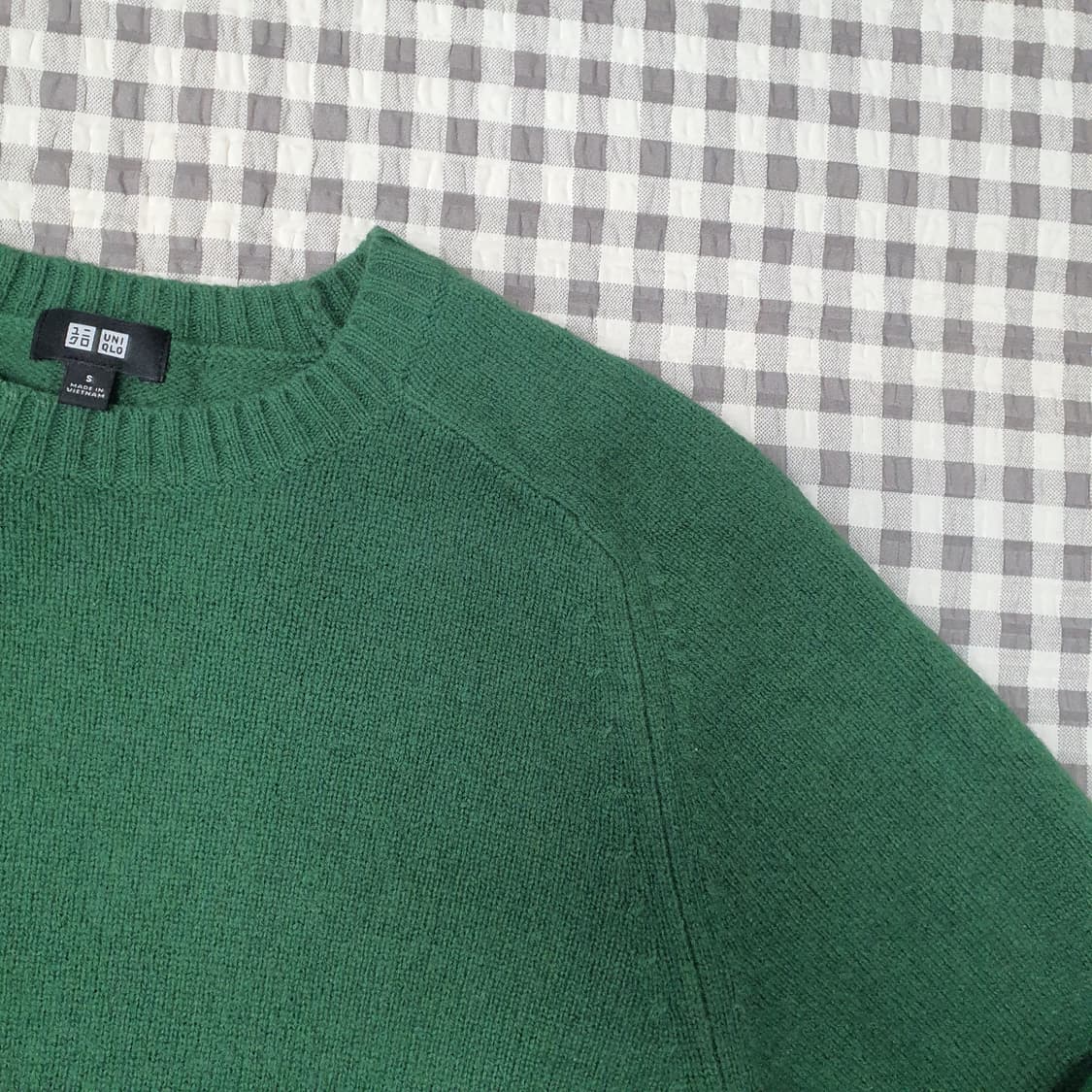 유니클로 울100 긴소매 니트 남자95 상품이미지3