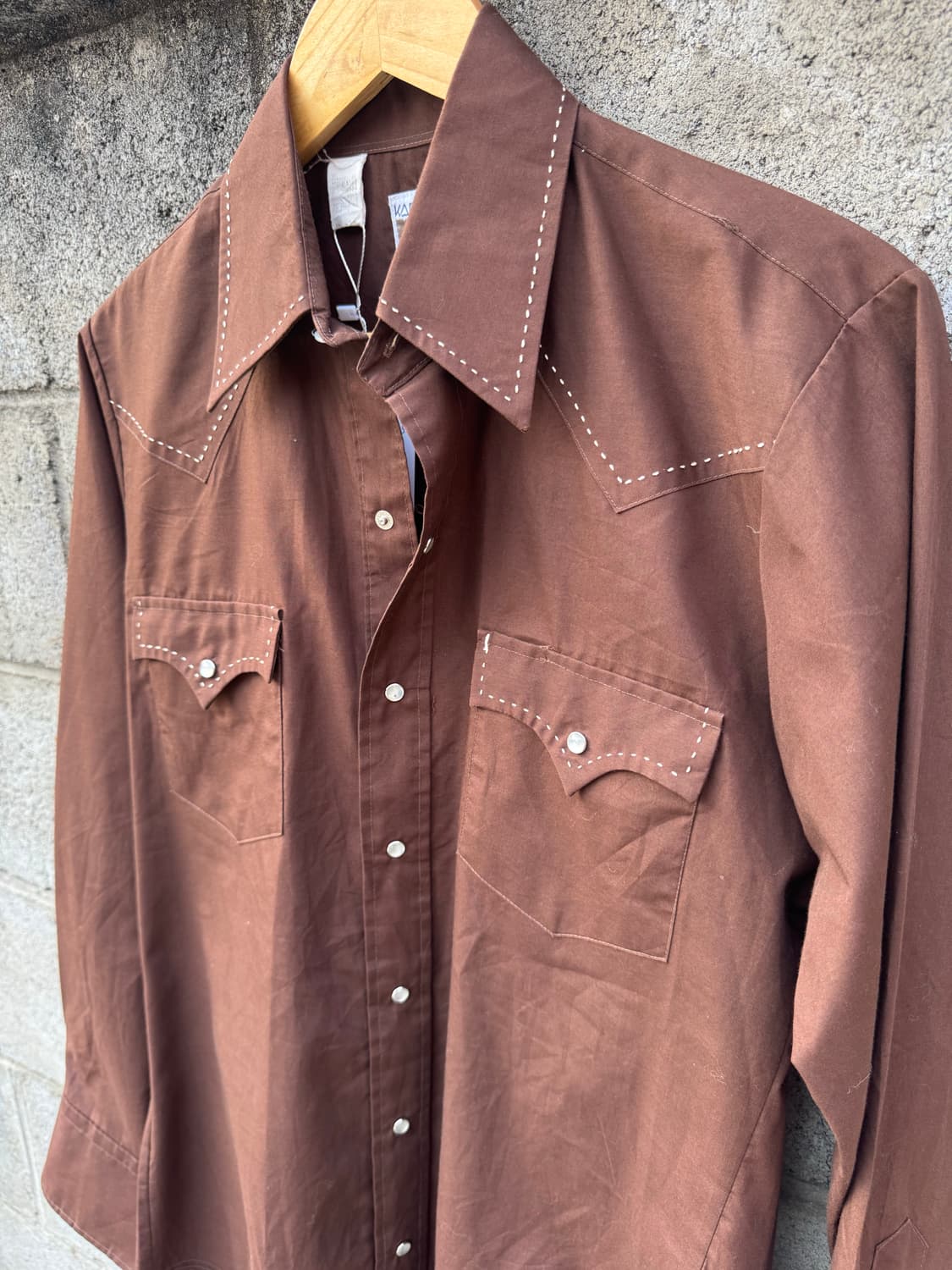 80s karman 빈티지 스티치 웨스턴 셔츠  상품이미지3