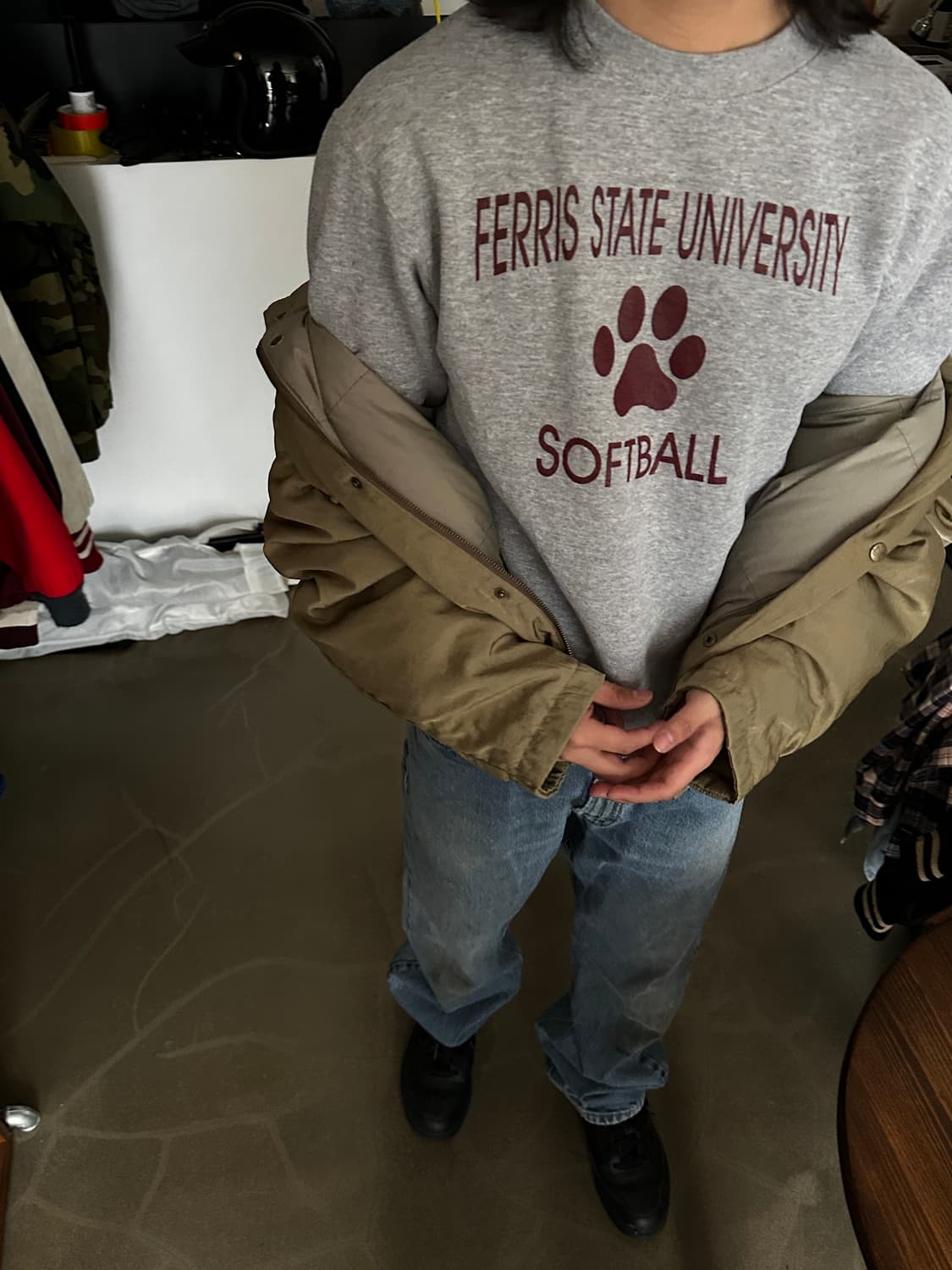 90s Fruit of the Loom 크루넥 스웻셔츠 상품이미지1