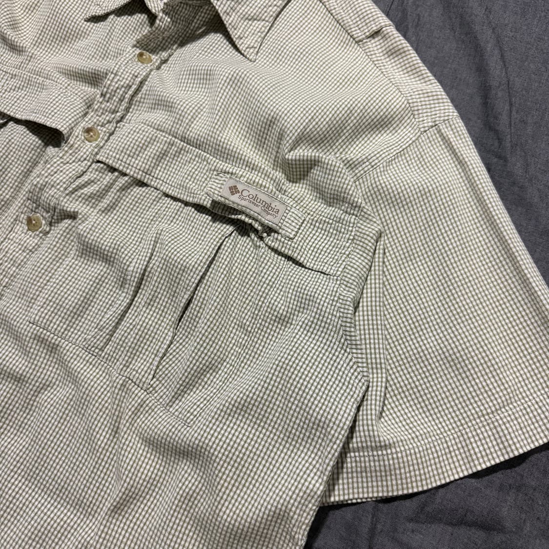 Vintage Gingham Check S/S Fishing Shirts 상품이미지4