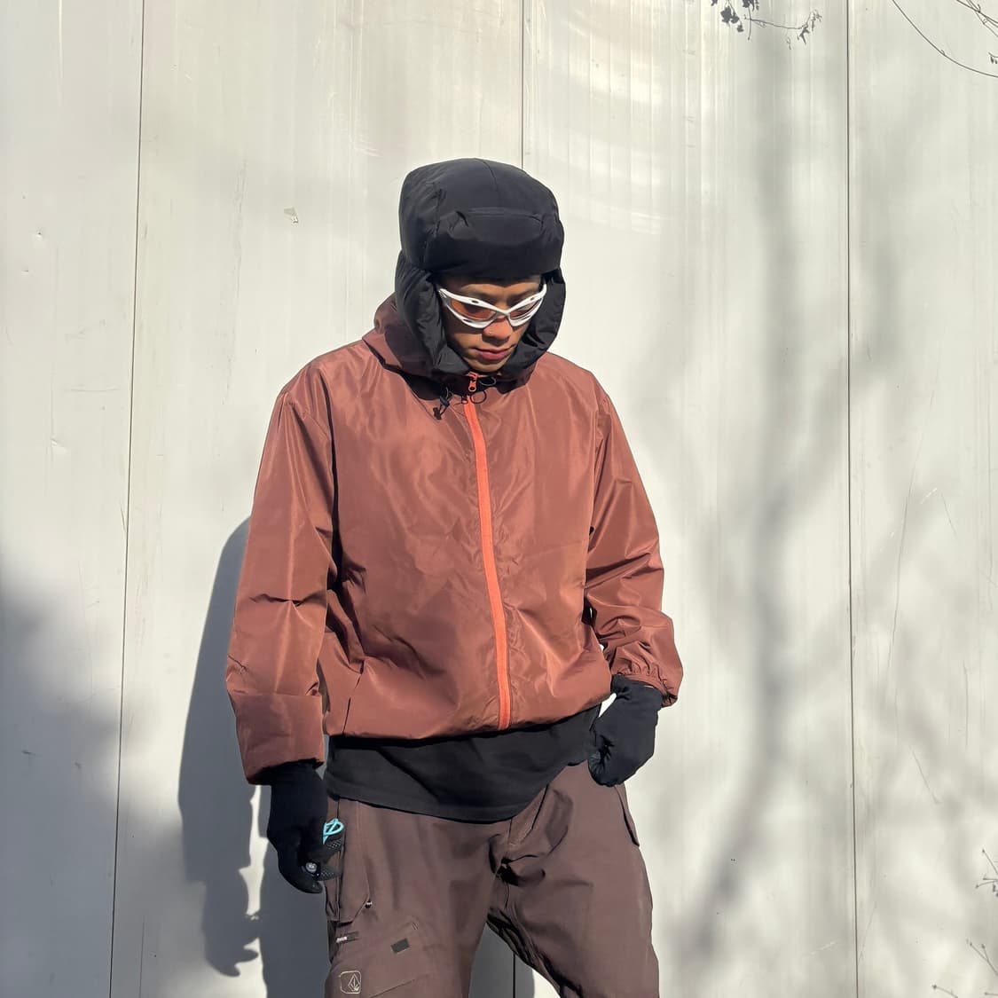 NARAGA AG 블랙 패딩 이어플랩 트래퍼 햇 상품이미지4