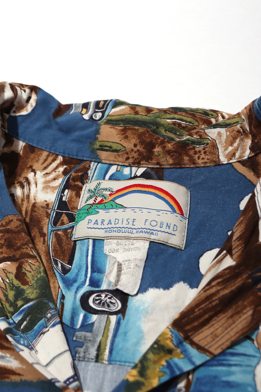 PARADISE FOUND USA MADE 레이온 하와이안 셔츠   상품이미지4
