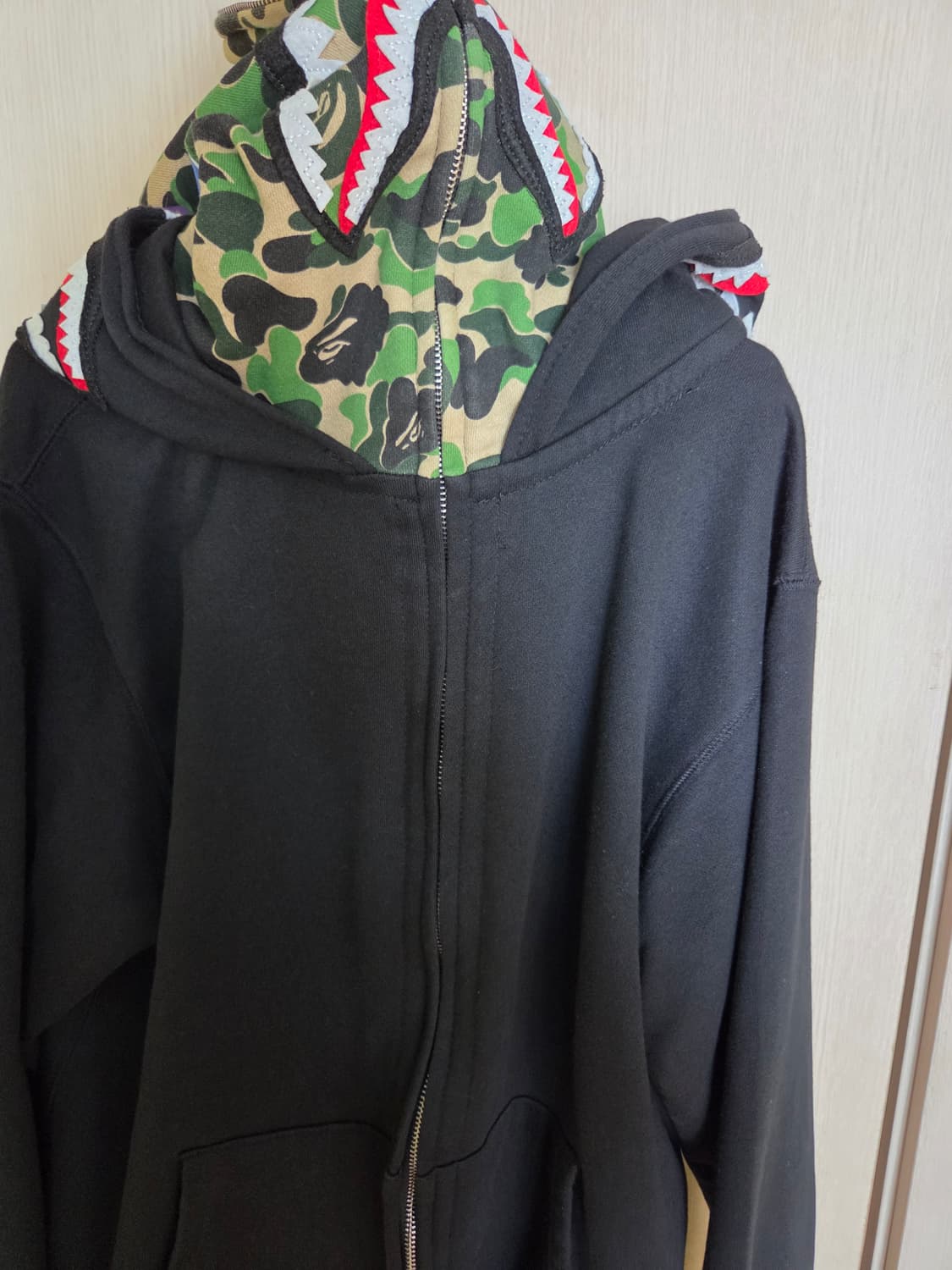 베이프 카모 더블 후드집업 상품이미지3