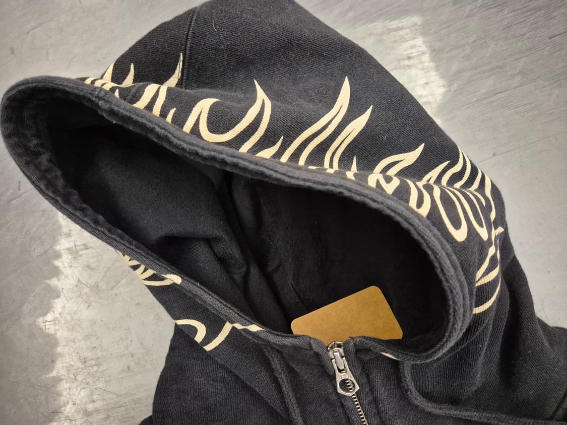 밴슨레더 스컬 플레임 후드 짚업 상품이미지6