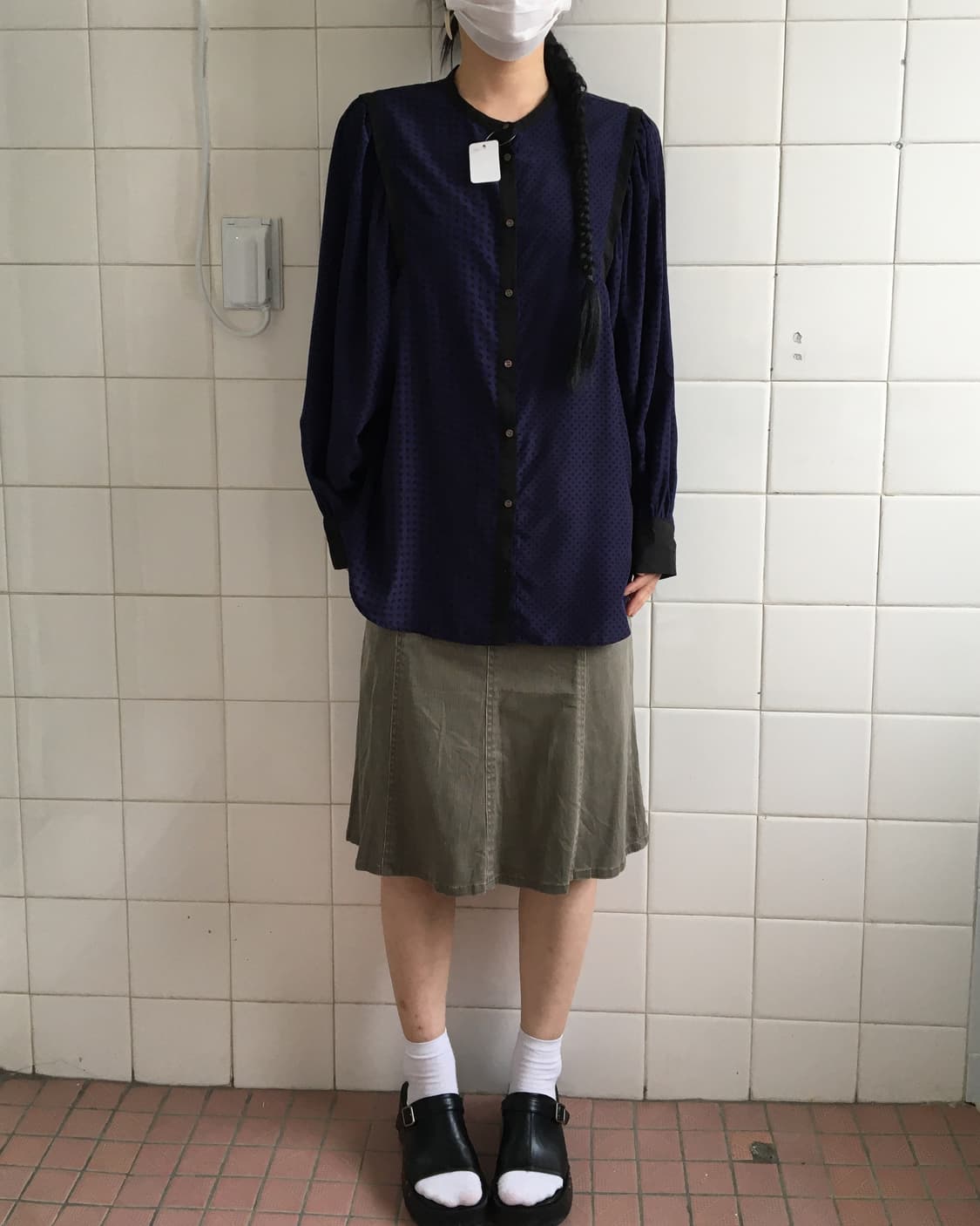 Dot pattern blouse 상품이미지1