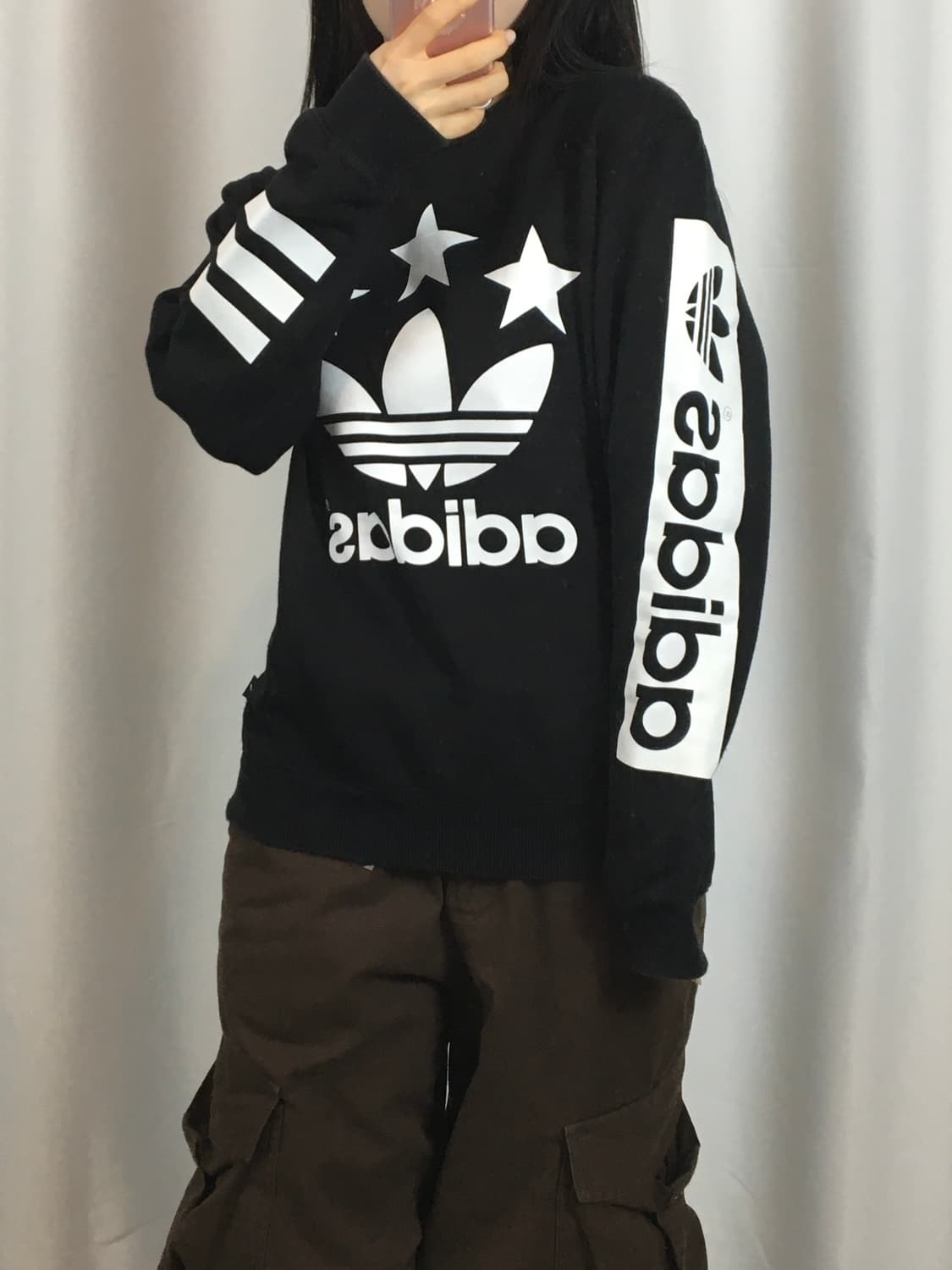 아디다스 맨투맨 블랙 adidas 상품이미지3