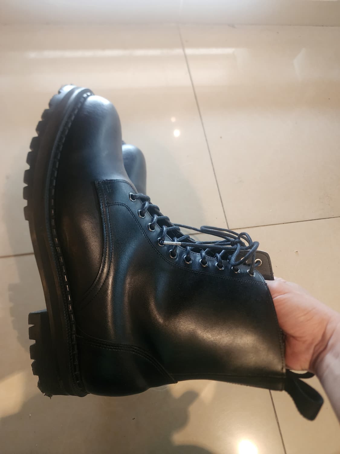 커스텀 에이드 소가죽 코만도 워커 루카스 팜. 280mm 군화 부츠 상품이미지4