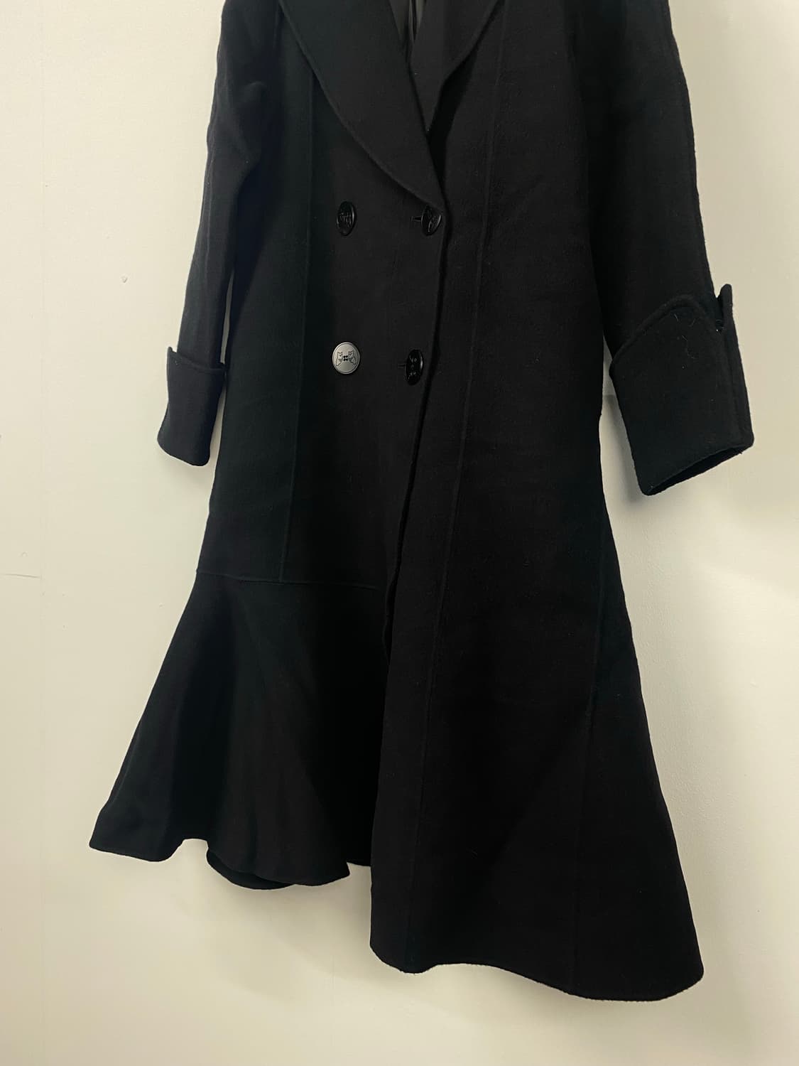 럭키슈에뜨 울 캐시미어 더블 롱코트 38 상품이미지4