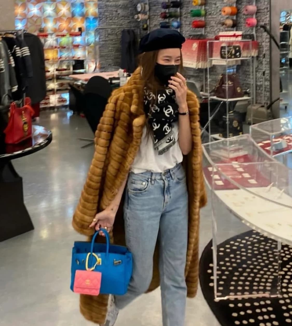 (새상품)샤넬 CC로고 캐시미어머플러 상품이미지2