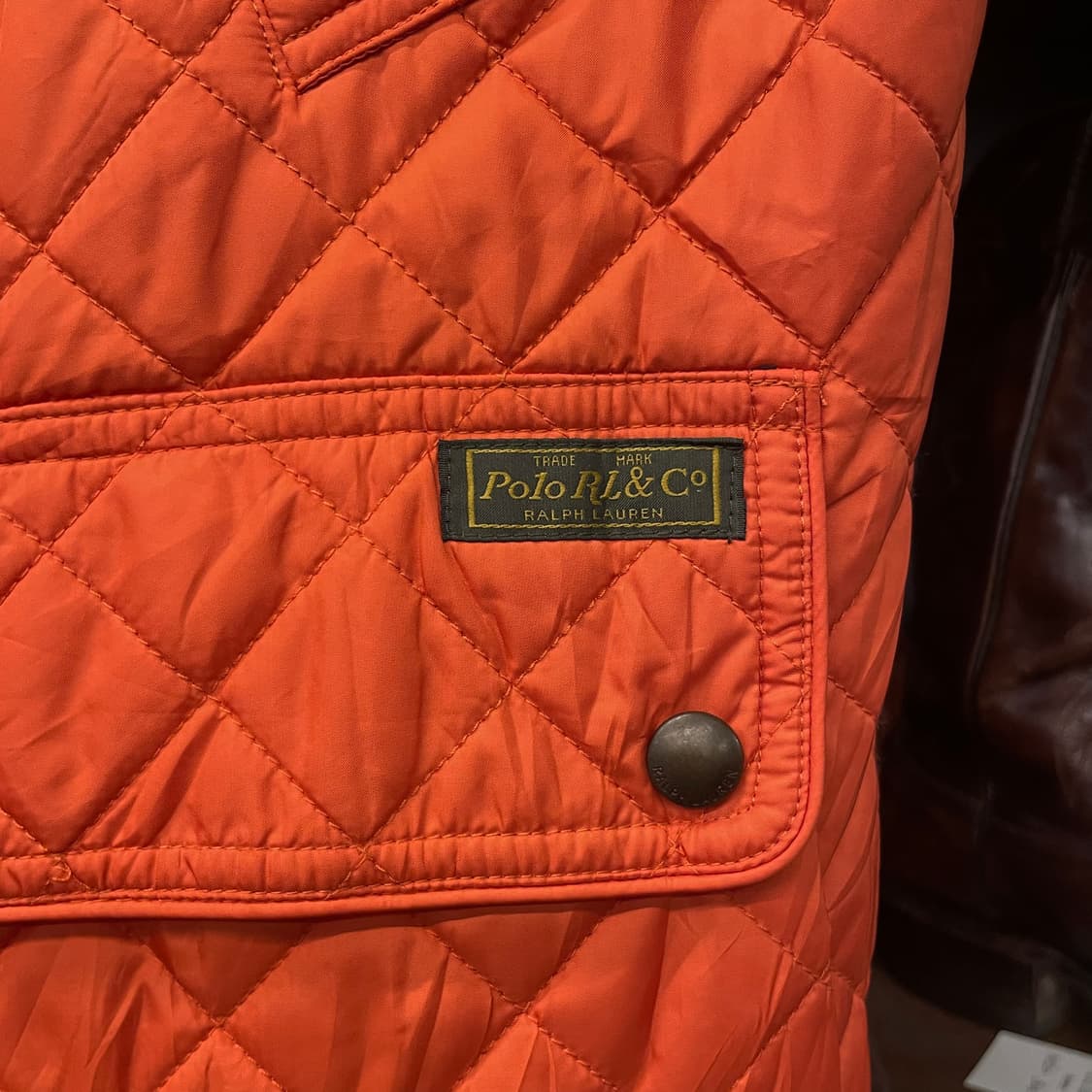 90s 폴로 랄프로렌 헌팅 버튼 집업 퀼팅 베스트 자켓 상품이미지4