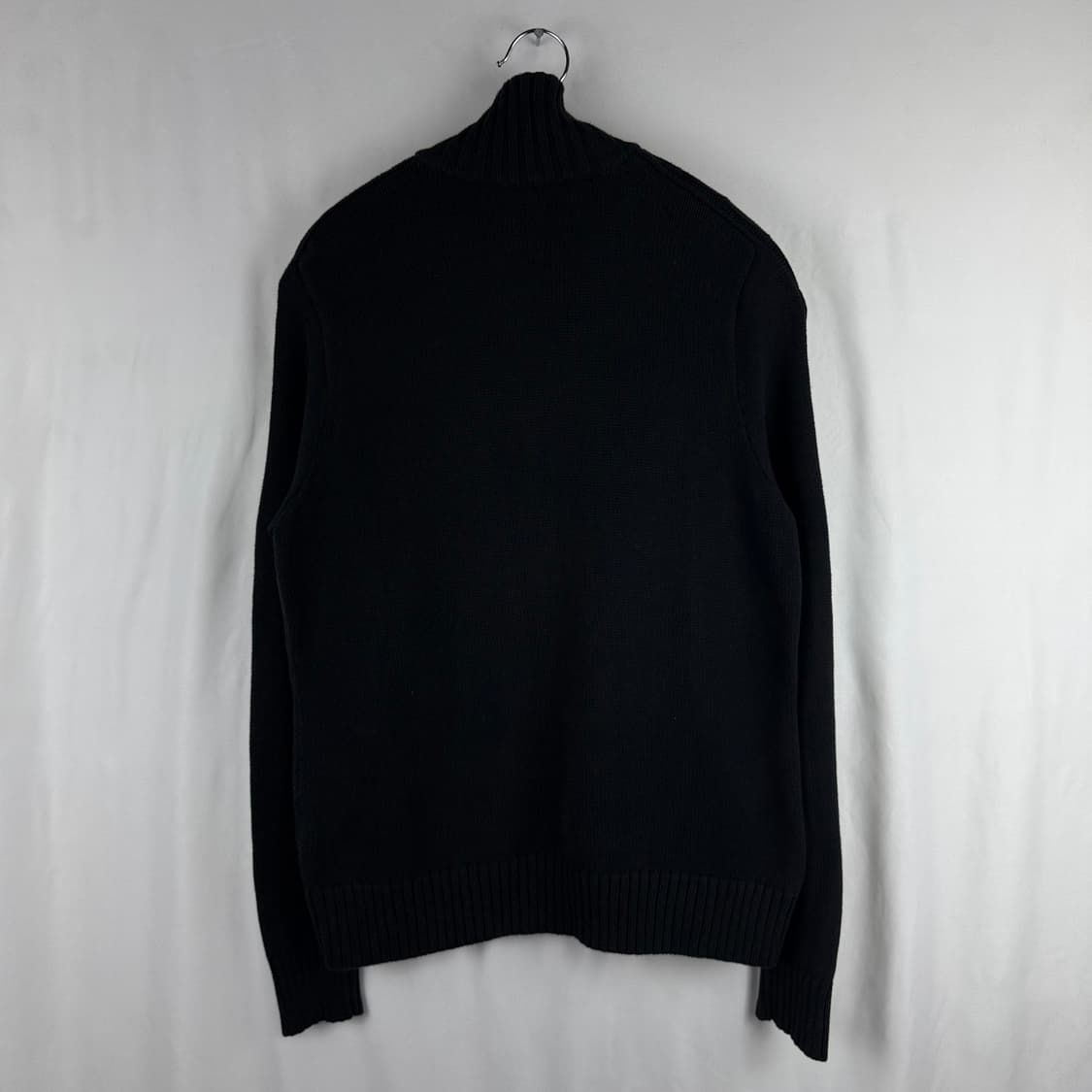 (무료배송)L) 랄프로렌 스포츠 니트집업 블랙 상품이미지6