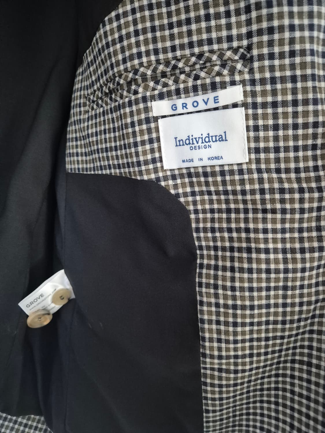 그로브 체크무늬 마쟈켓 상품이미지2