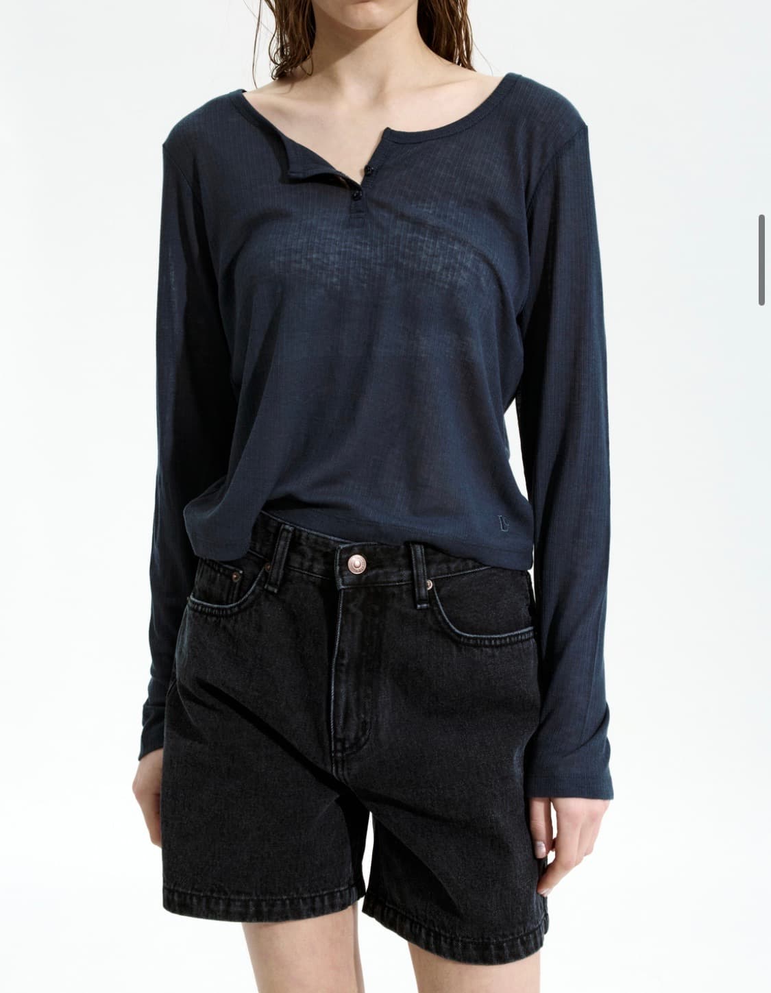 로우클래식 HENRY NECK LONG SLEEVE T-SHIRT 상품이미지3
