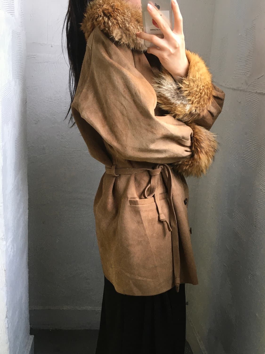 Yves Saint Laurent 입생로랑 90s 퍼트리밍 스웨이드 자켓 상품이미지3