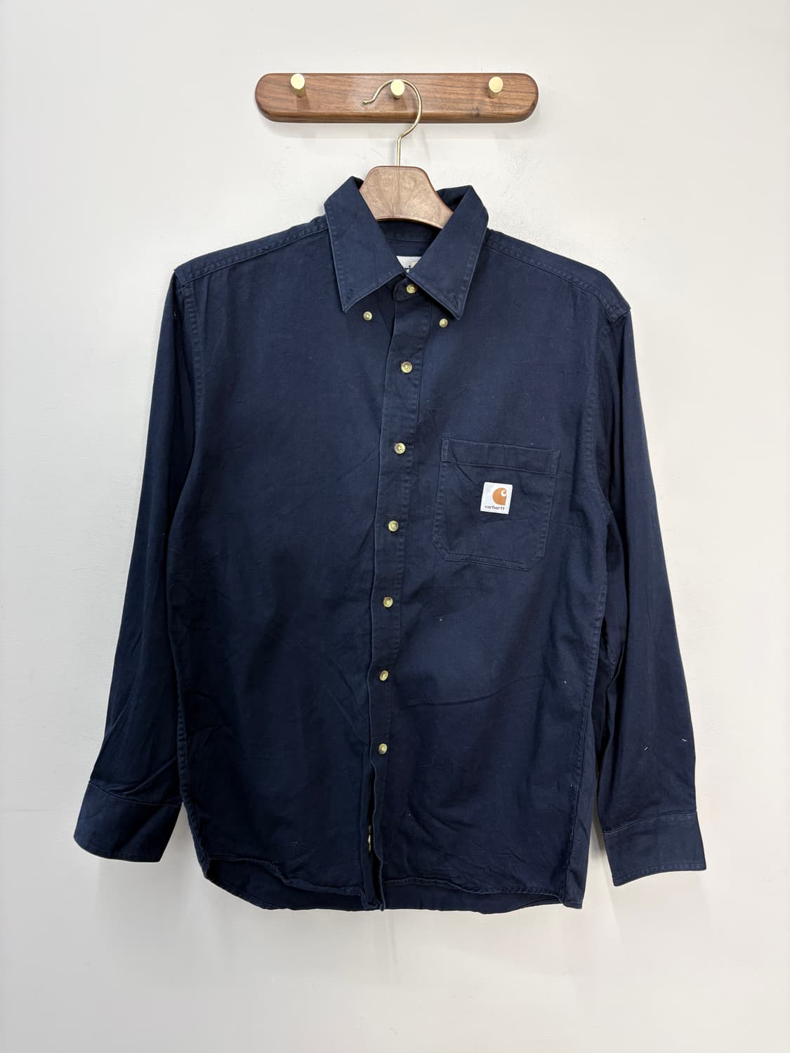칼하트 네이비 워크셔츠 A3513 상품이미지2