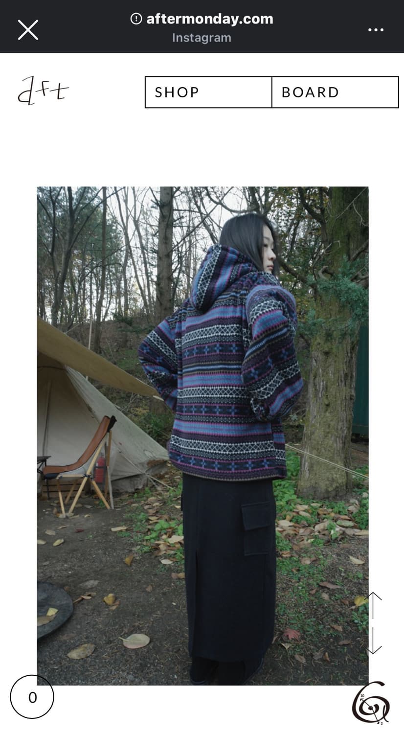 에프터먼데이 험버 마운틴 플리스 집업 navy 상품이미지2