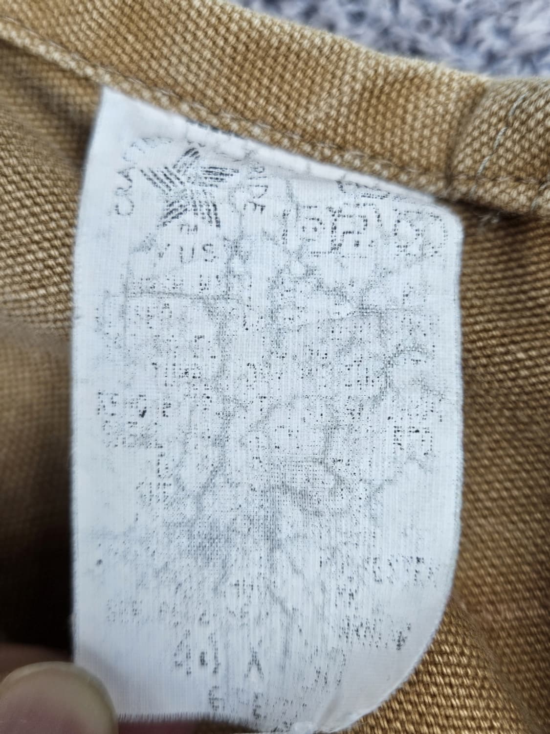 90's USA 칼하트 캔버스 더블니 오버롤 (44X30) / 10236 상품이미지7