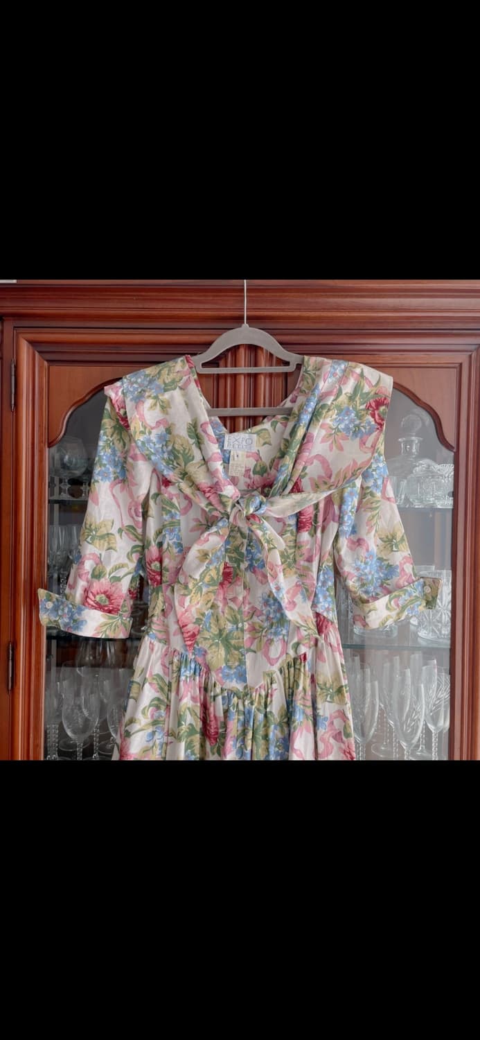 초레어 80년대 빈티지 꽃무늬 드레스 상품이미지8