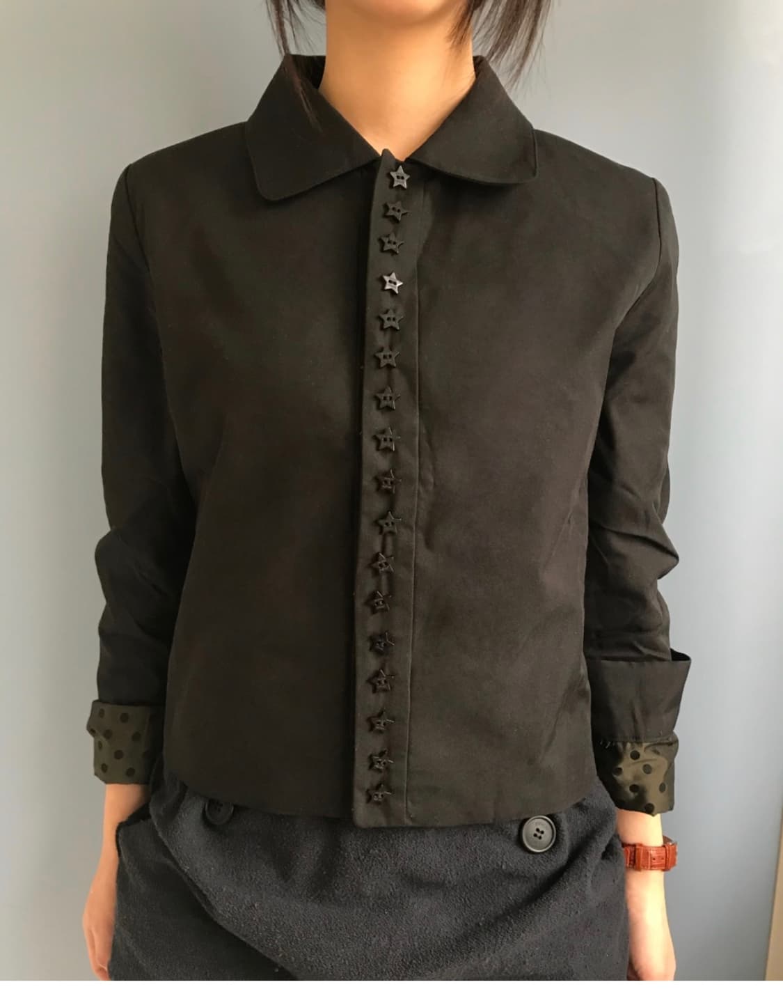 오스하이 자켓 Stars Shirt Jacket Black 상품이미지1