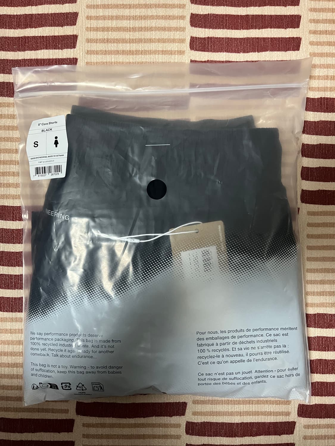 온러닝 여성 5인치 코어 쇼츠 블랙 S 새상품 상품이미지2