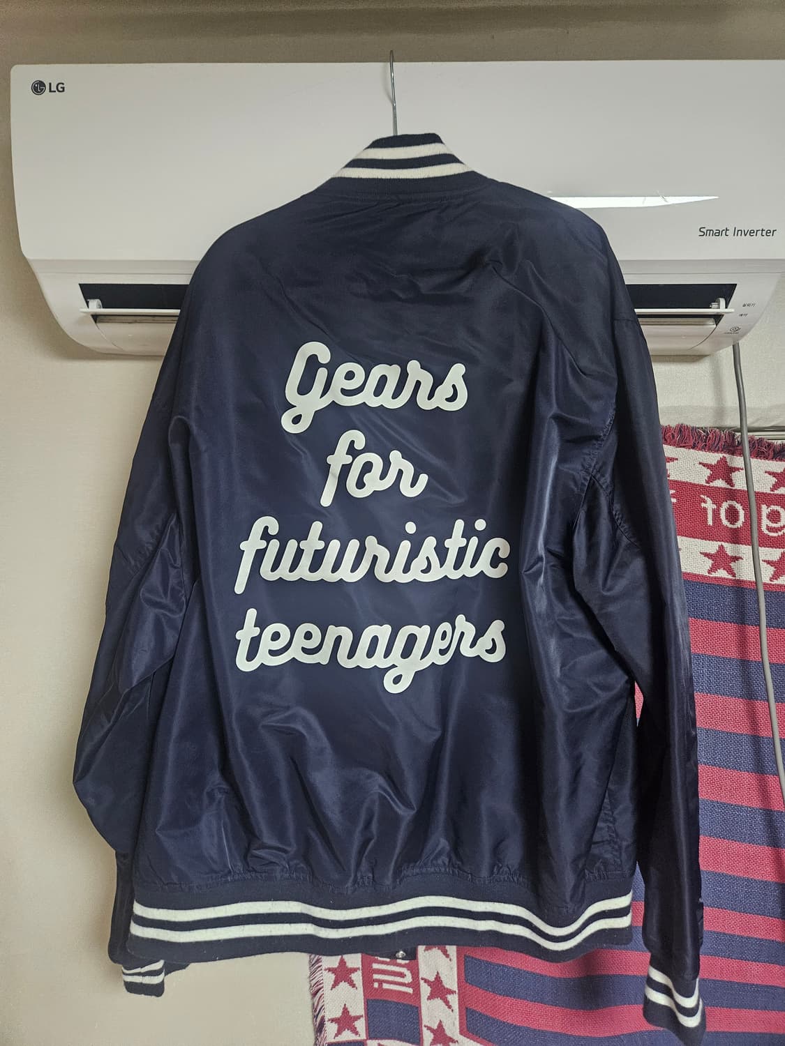 휴먼 메이드 나일론 스타디움 자켓 네이비 상품이미지5