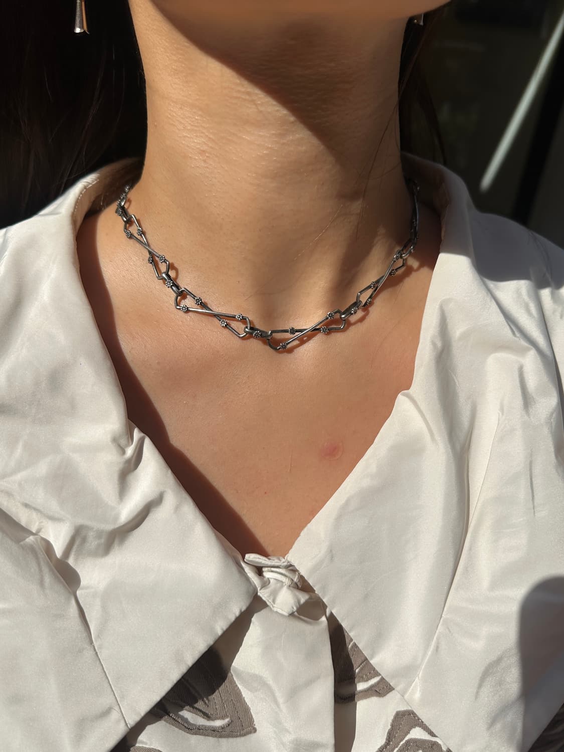 Vintage 925silver chain necklace 상품이미지4