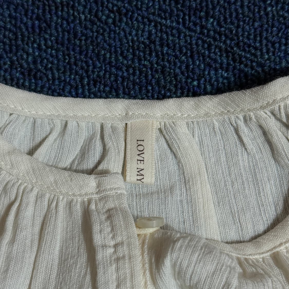 빈티지 모리걸 화이트 블라우스 상품이미지3