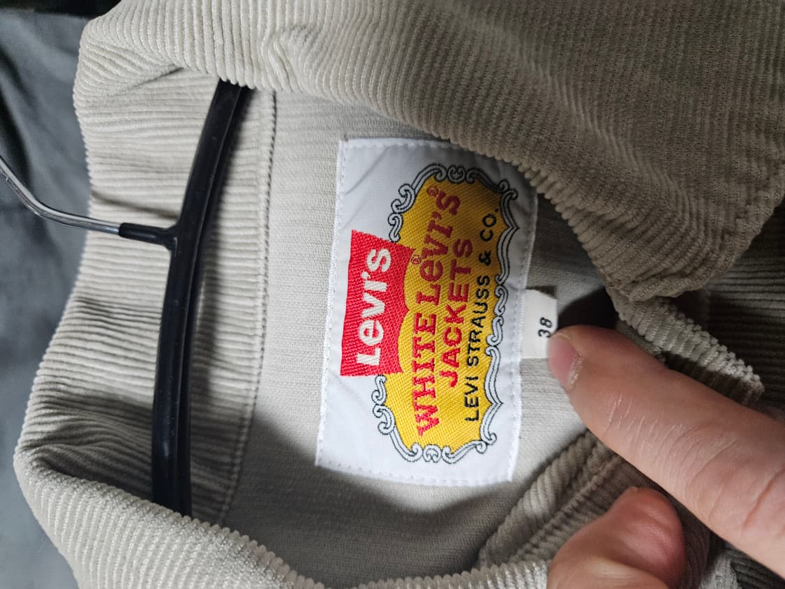 일판 levi's 화이트탭 코듀로이 트러커 38사이즈 상품이미지3