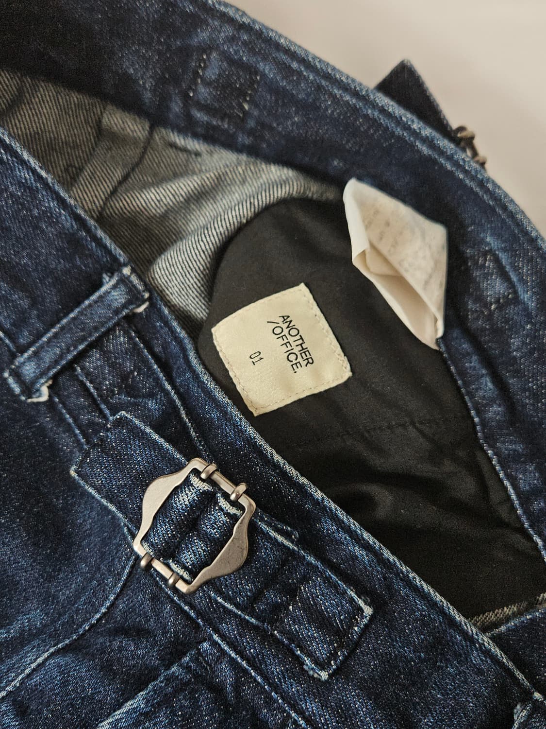 어나더오피스 산티아고 와이드 데님팬츠 진 1사이즈 상품이미지5