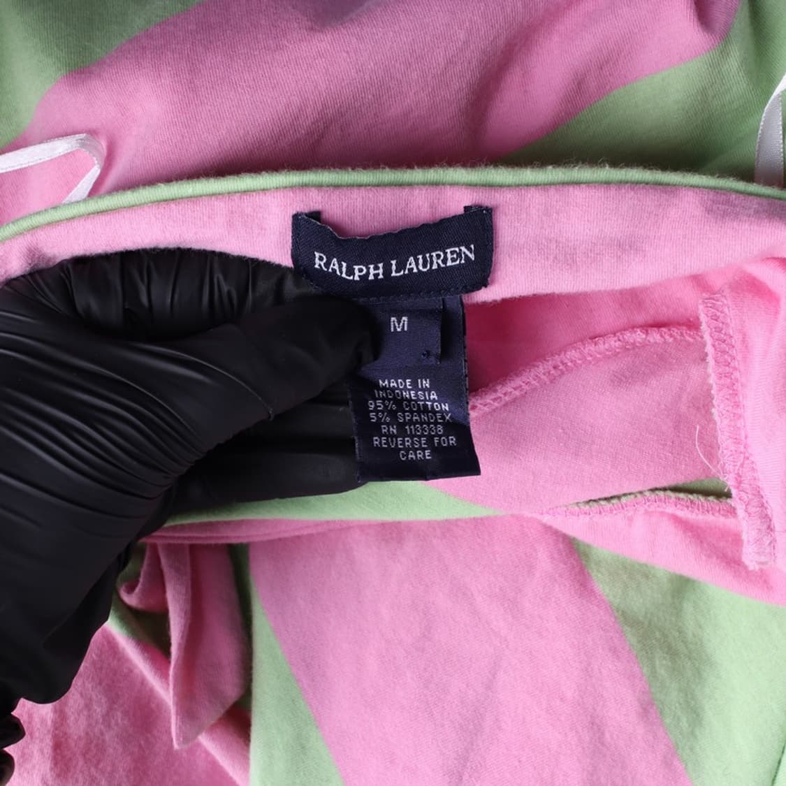 랄프로렌 핑크 그린 스트라이프 홀터넥 원피스 M 상품이미지6