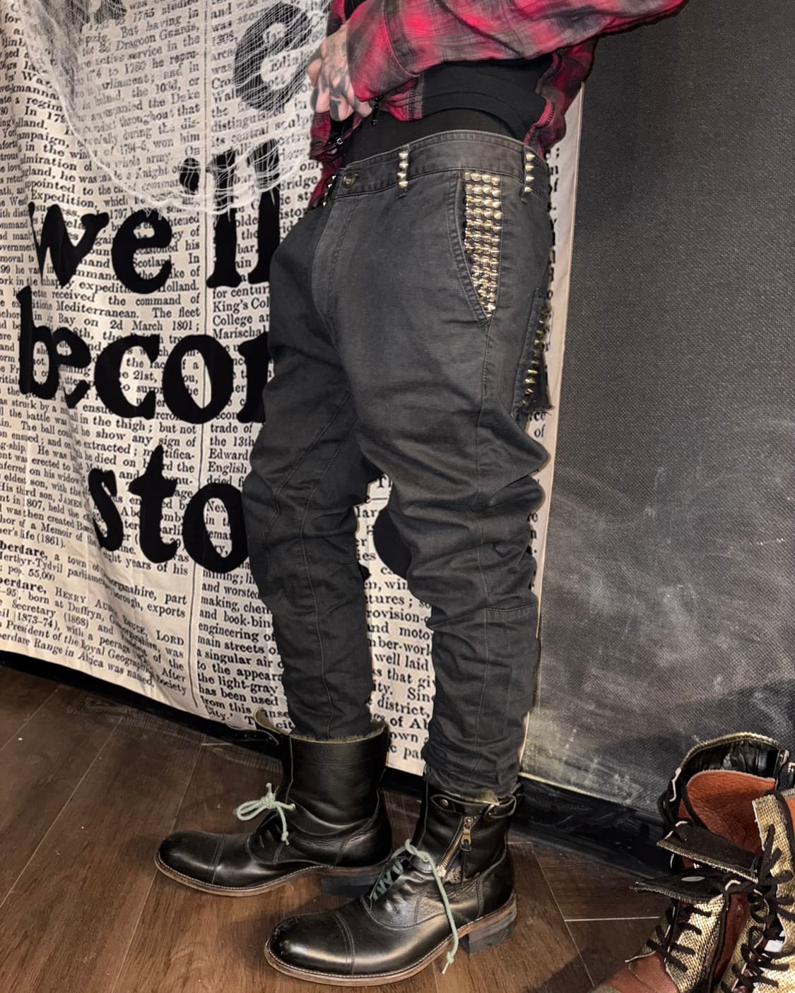 Zac vargas stud chino pants 상품이미지1