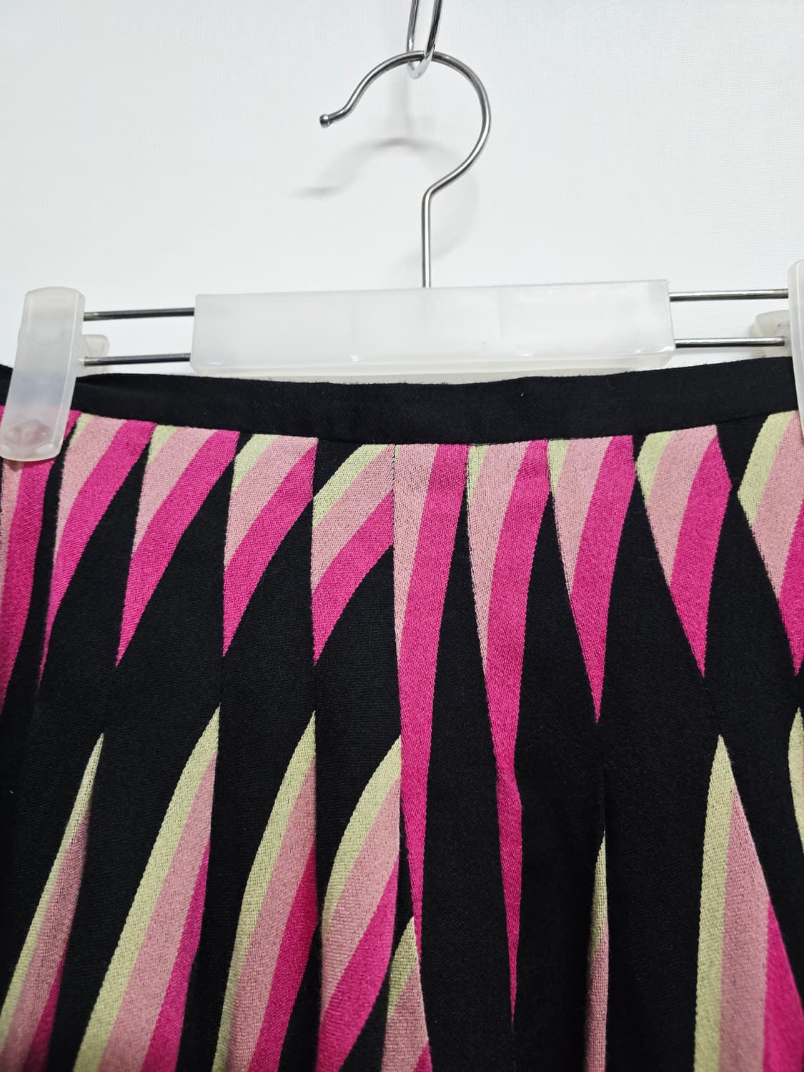 레니본 핑크 스트라이프 플리츠 스커트 상품이미지2