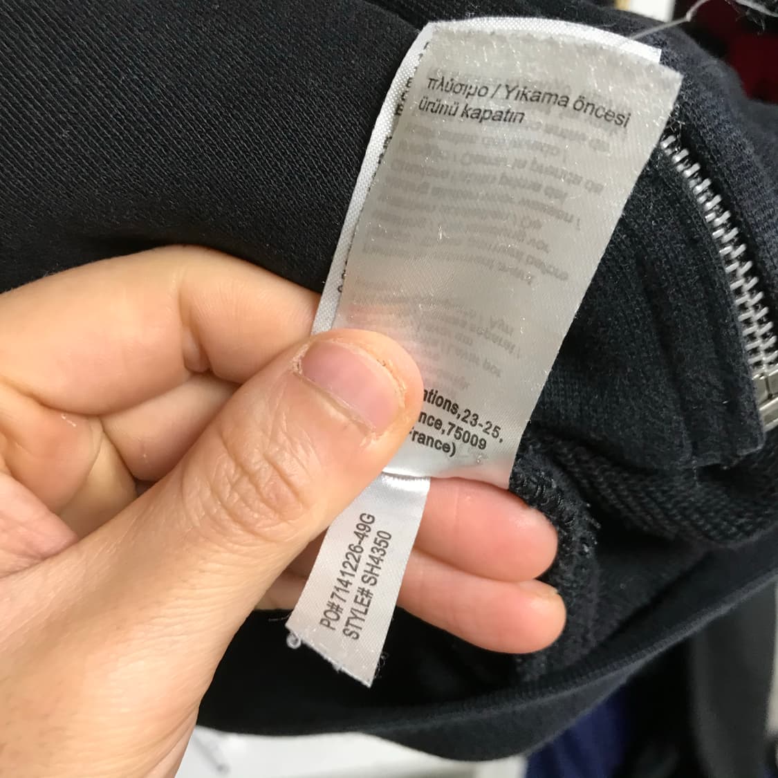 라코스테 검정 후드집업 자켓 상품이미지6