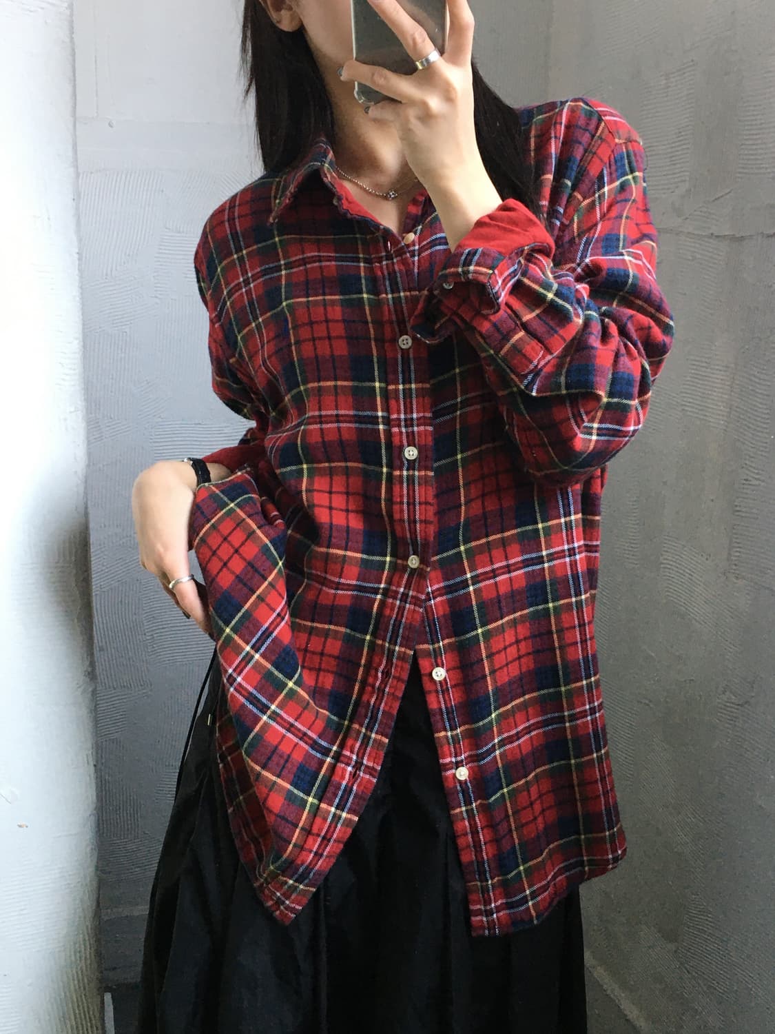 Polo 폴로 랄프로렌 QR신형 커스텀핏 플란넬 체크 셔츠  상품이미지2