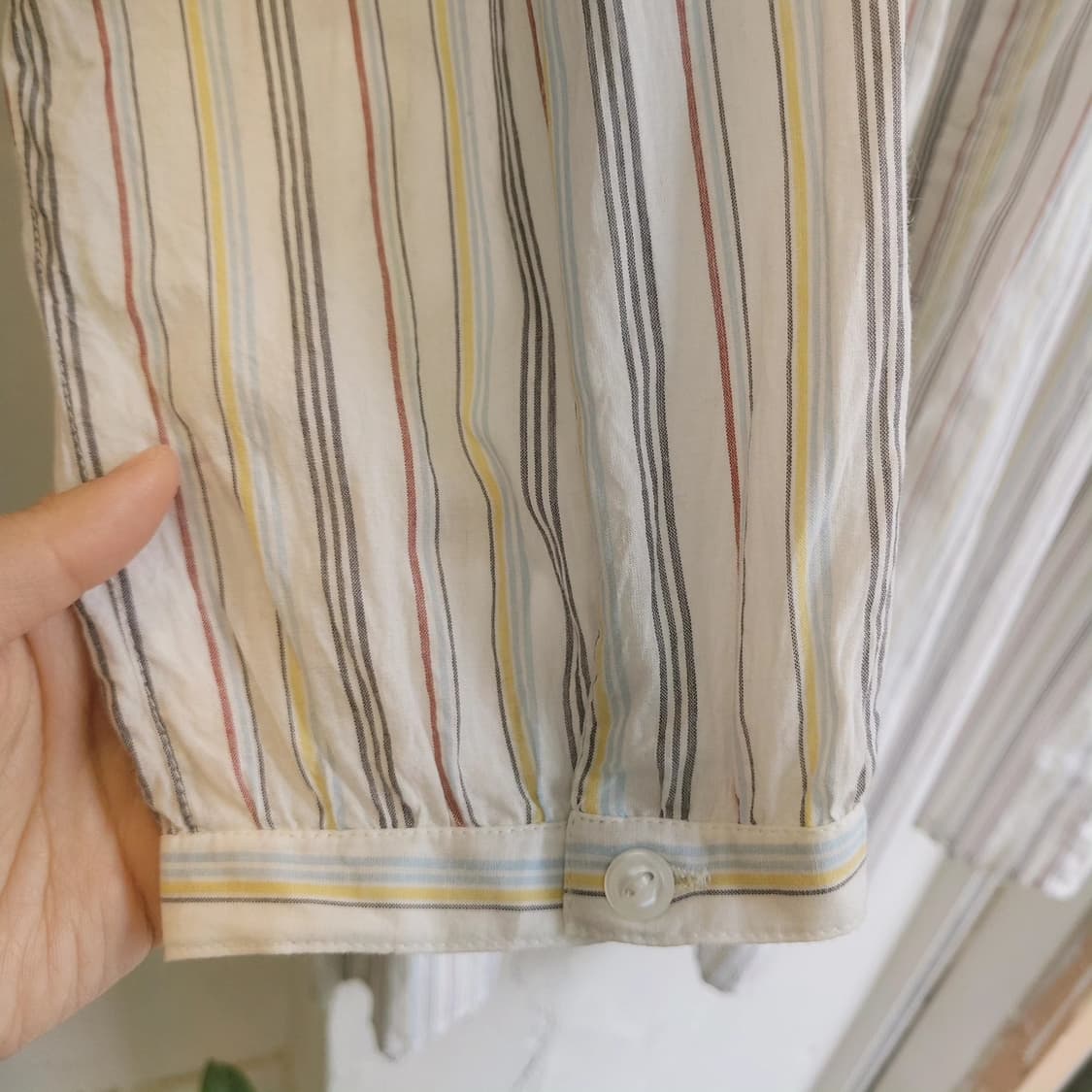 Cloud nine 멀티스트라이프 롱셔츠 원피스 상품이미지5