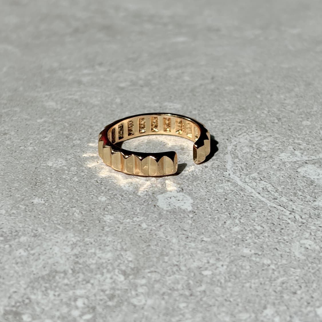 Oribell 코그휠 골드플레이트 925실버 오픈링 반지 상품이미지6