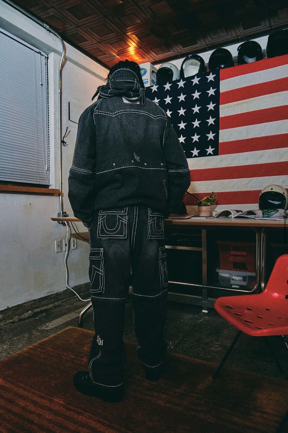 트루릴리젼 x 페치 데님 세퍼레이트 파카 블랙 XL 상품이미지2