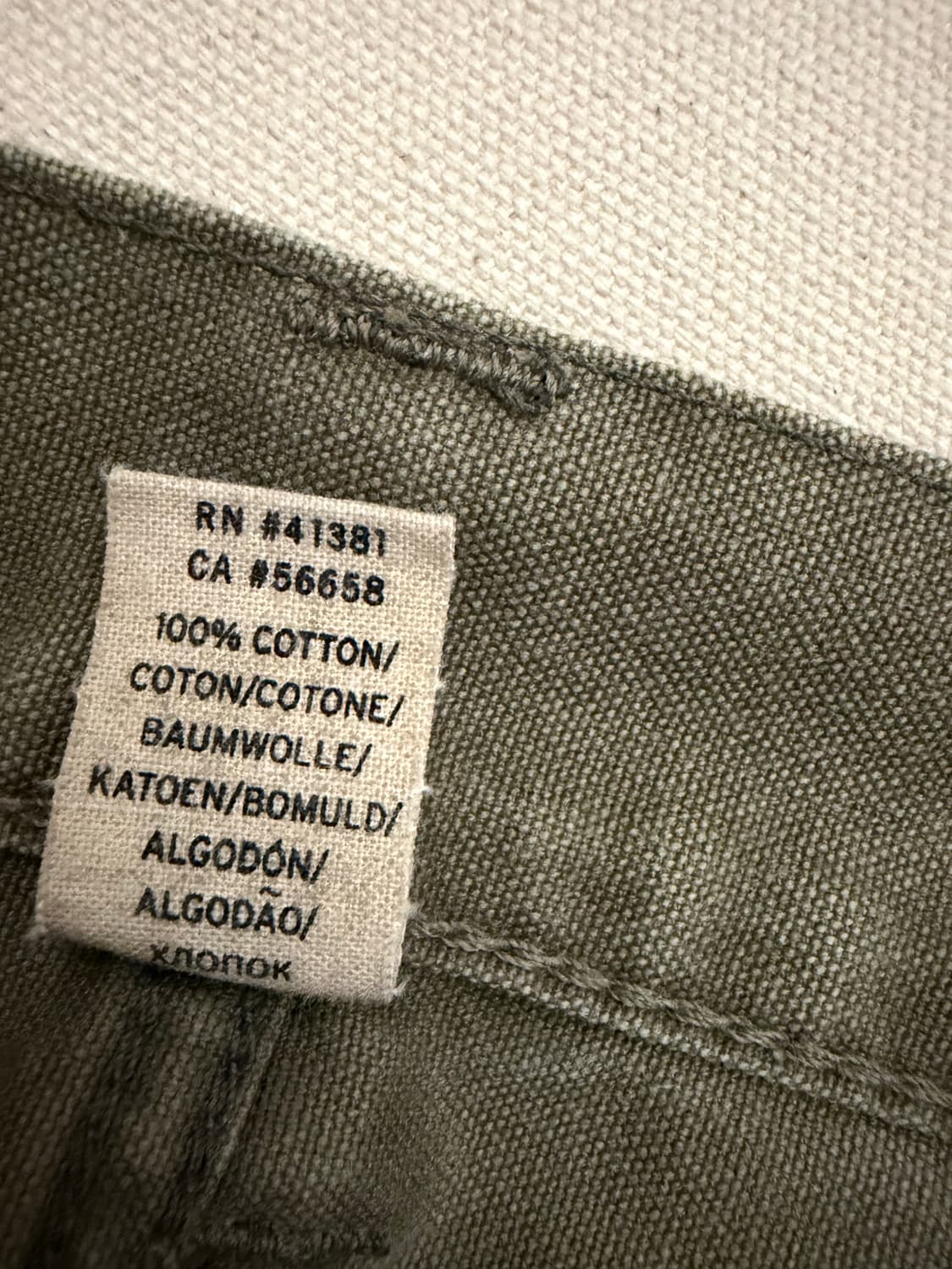 더블알엘 슬림핏 캔버스 팬츠 33*32 상품이미지7