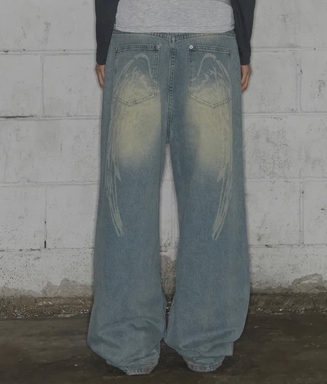 팬시클럽 엔젤 빈티지 워싱 핀턱 팬츠 상품이미지1