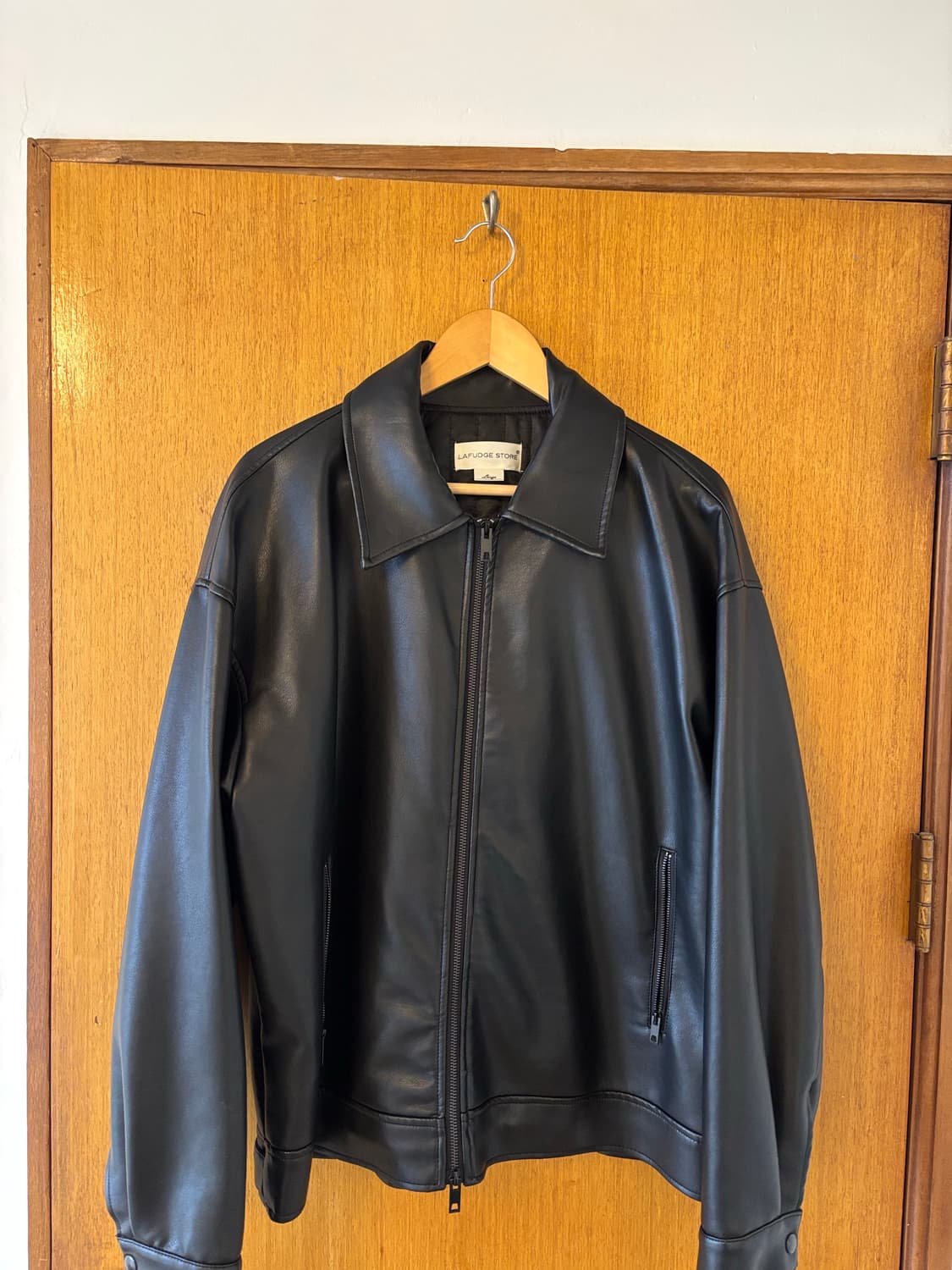 라퍼지스토어 블랙 레더 자켓 L 상품이미지1
