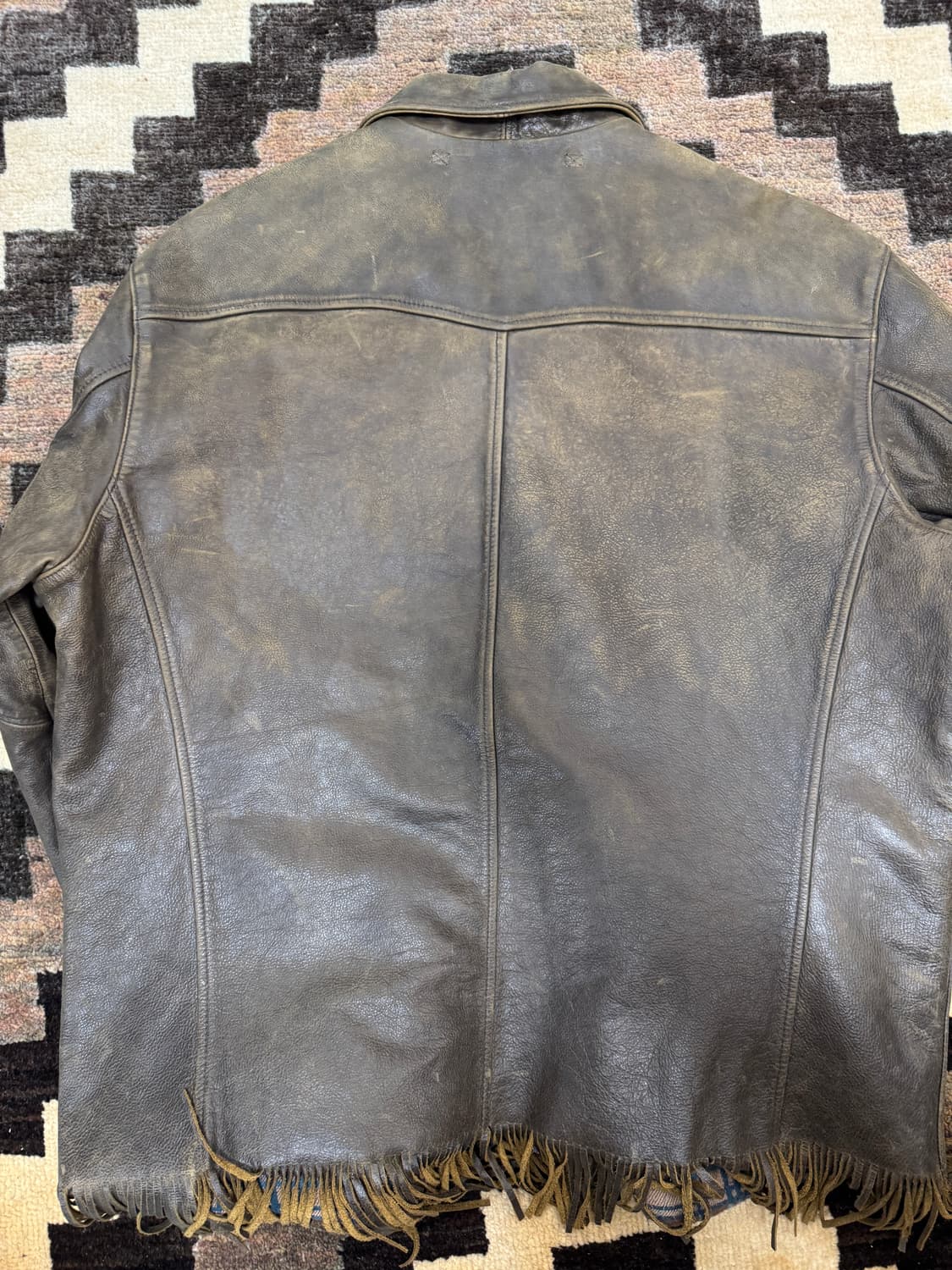 RRL 더블알엘 프린지 레더 자켓 L 상품이미지4