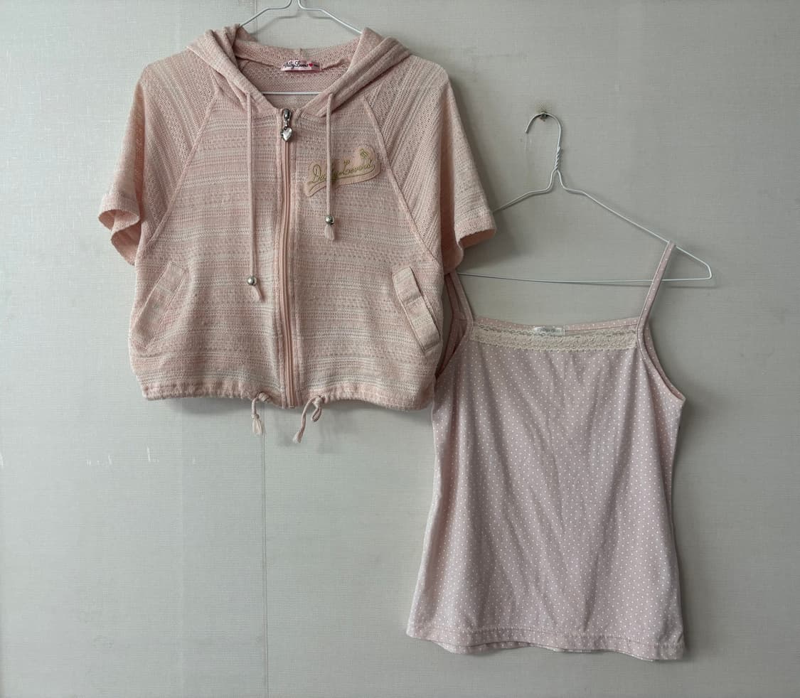 시네마클럽 도트나시+후드집업 상품이미지1