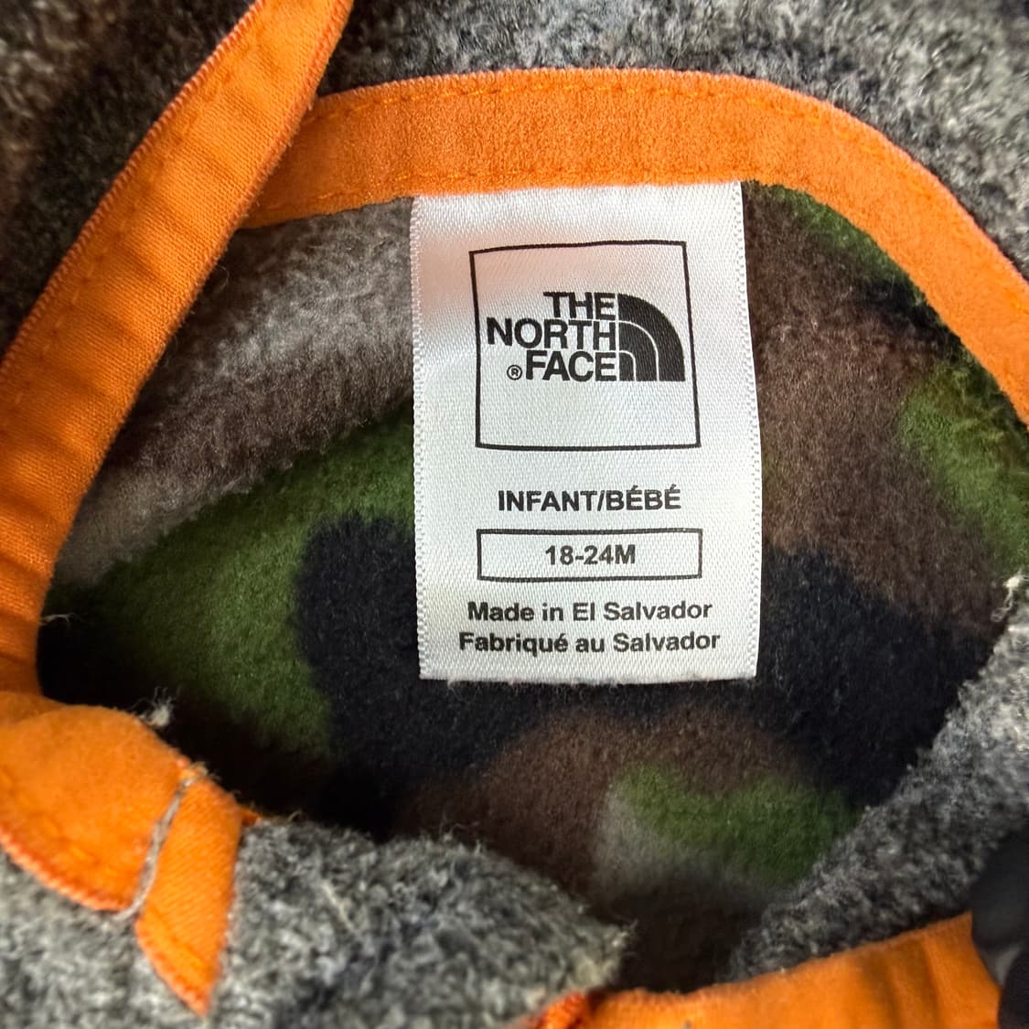 18-24M 노스페이스 카모 플리스 자켓 0303T 상품이미지3