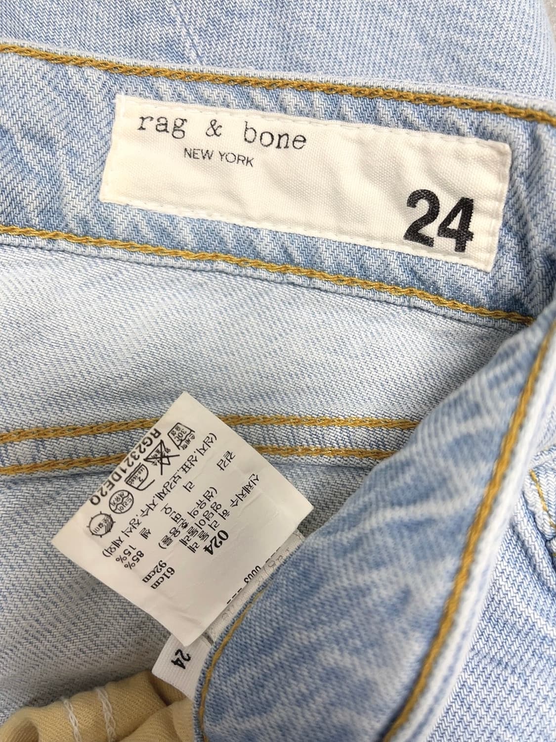 랙앤본 코튼 리오셀 데님 팬츠 상품이미지5